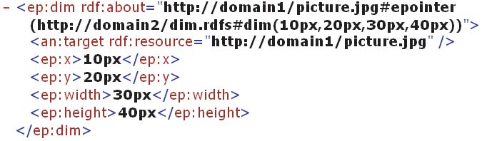 アノテーションとして表されるElementPointer