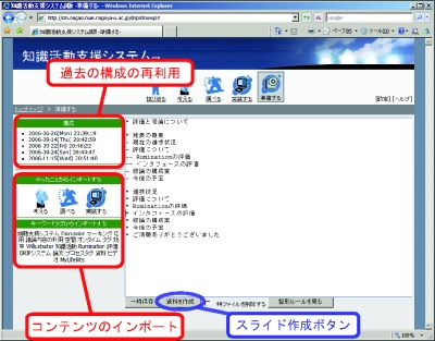 発表資料の作成インタフェース