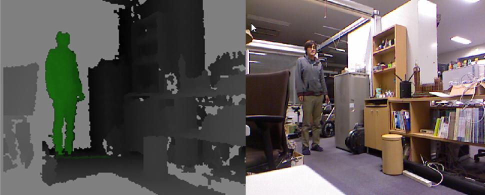 Kinectによる移動障害物の検出
