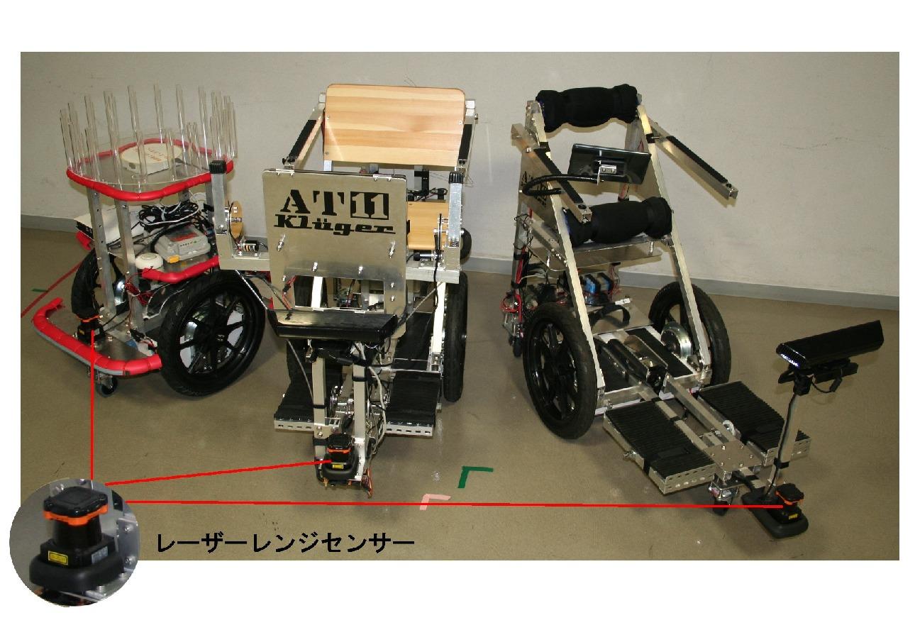 AT10号機(右)、AT11号機(中)、MUV(左)