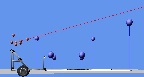 指さし動作を認識している様子